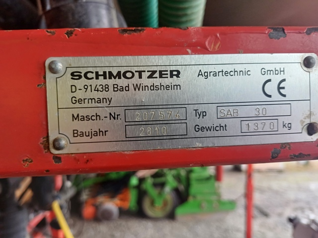 Aufbaufeldspritze Schmotzer SAB 30, 2.100l