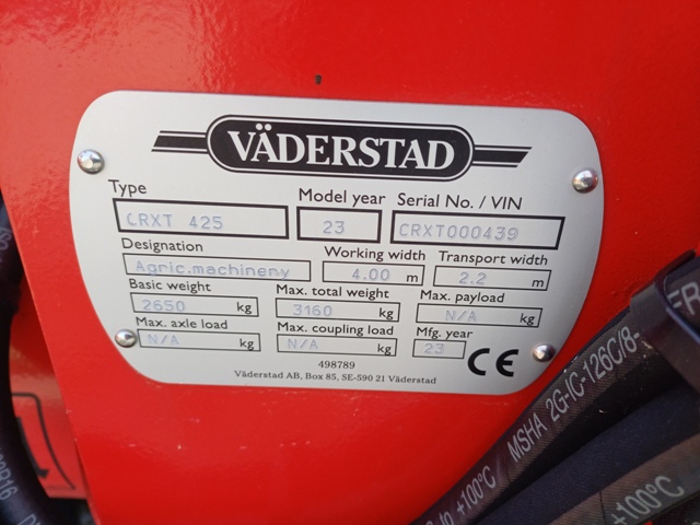 Kurzscheibenegge Väderstad Carrier XT 425