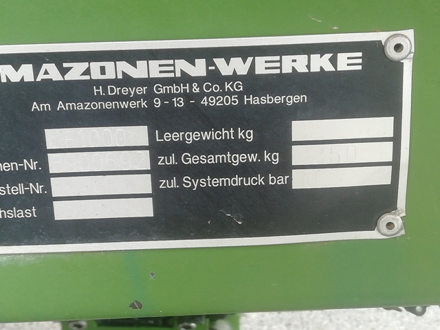 Anbaufeldspritze Amazone UF1000