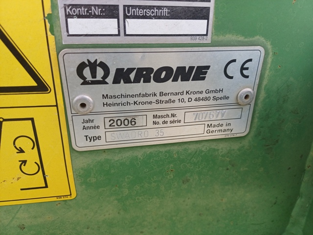 Kreiselschwader Krone Swadro 35