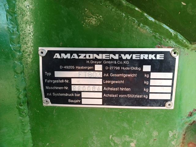 Anbaufeldspritze mit Fronttank Amazone UF1200 + FT803