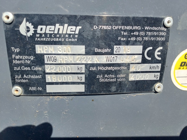 Muldenkipper Oehler HPM300