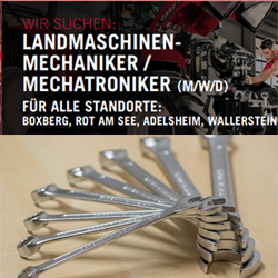 Stellenanzeige Landmaschinen Mechaniker-/ Mechatroniker (M/W/D)