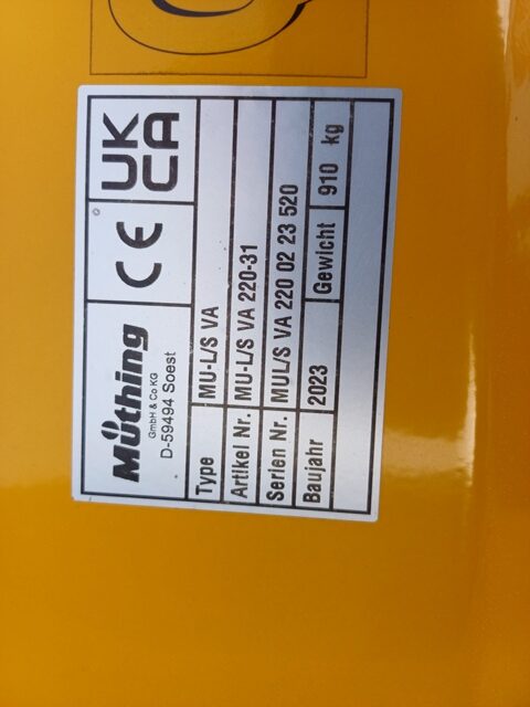 Mulcher Müthing MU-L/S 220 Vorführ