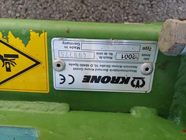 Heckmähwerk Krone AM 403 S