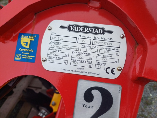 Kurzscheibenegge Väderstad Carrier CR 300