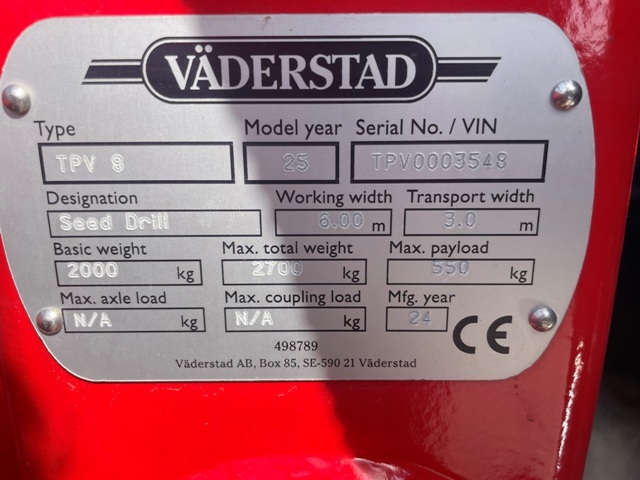 Einzelkornsägerät Väderstad Tempo TPV 8