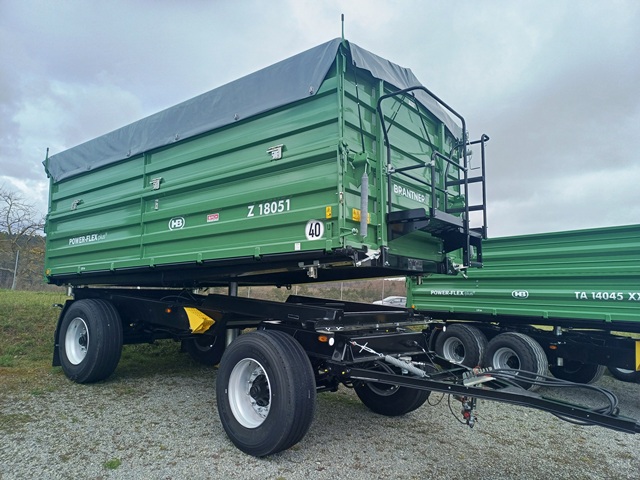 Zweiachs-Dreiseitenkipper Brantner Z 18051/Aktion