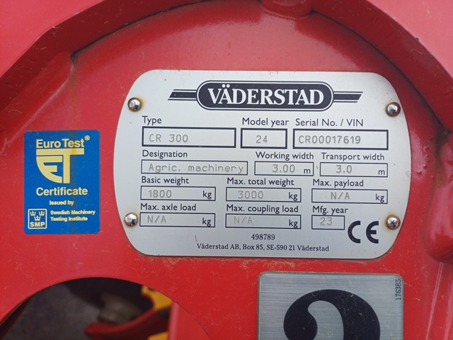 Kurzscheibenegge Väderstad Carrier CR 300