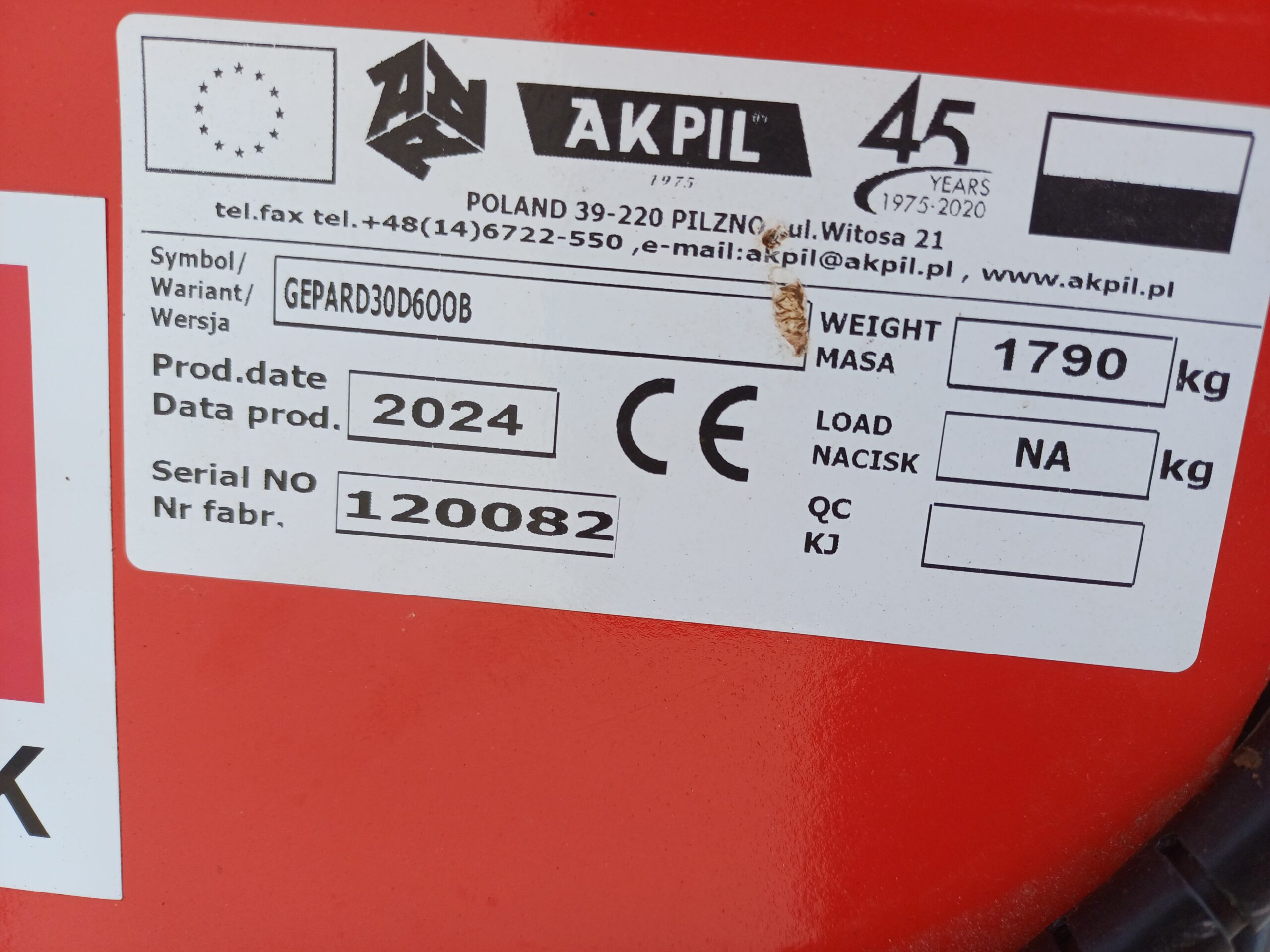 Kurzscheibenegge Akpil Gepard 30 D 600B