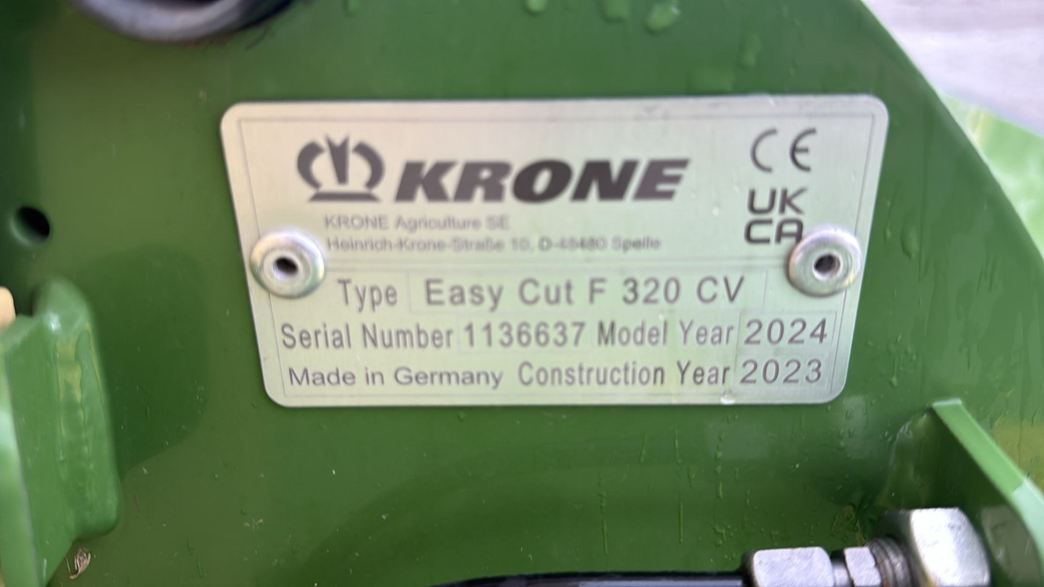 Frontscheibenmähwerk Krone Easy Cut F320 CV Gen 2